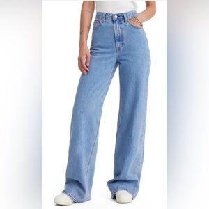 Levi's Womens Ribcage Wide Leg Jeans